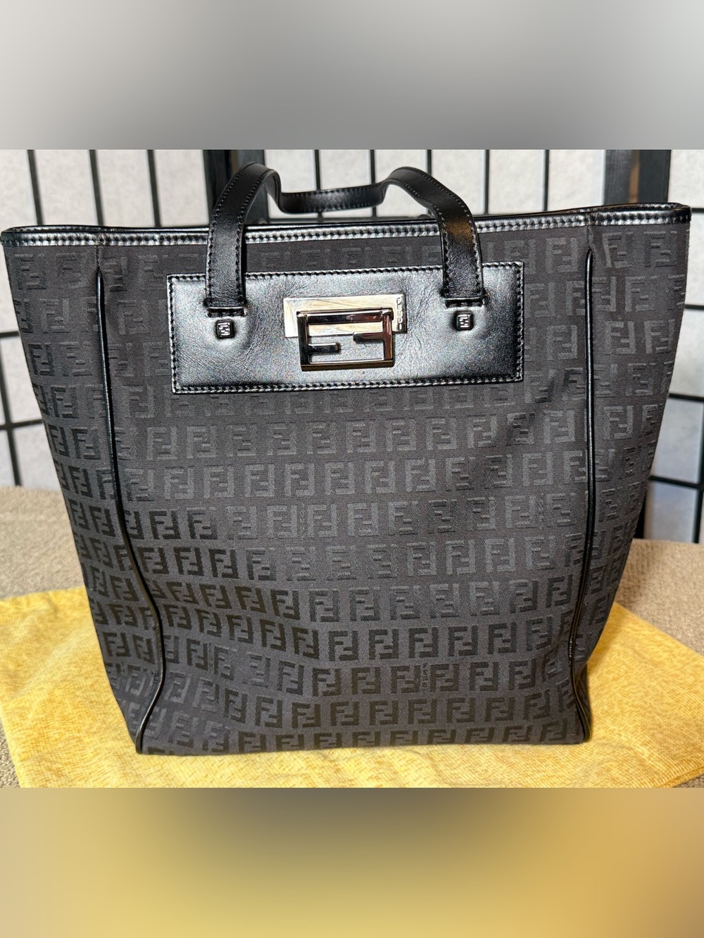 Fendi Zucca Canvas Tote Bag